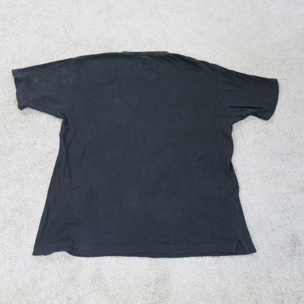 Kenneth Cole Shirt Mens Large Black Crew Neck Sho… - image 2