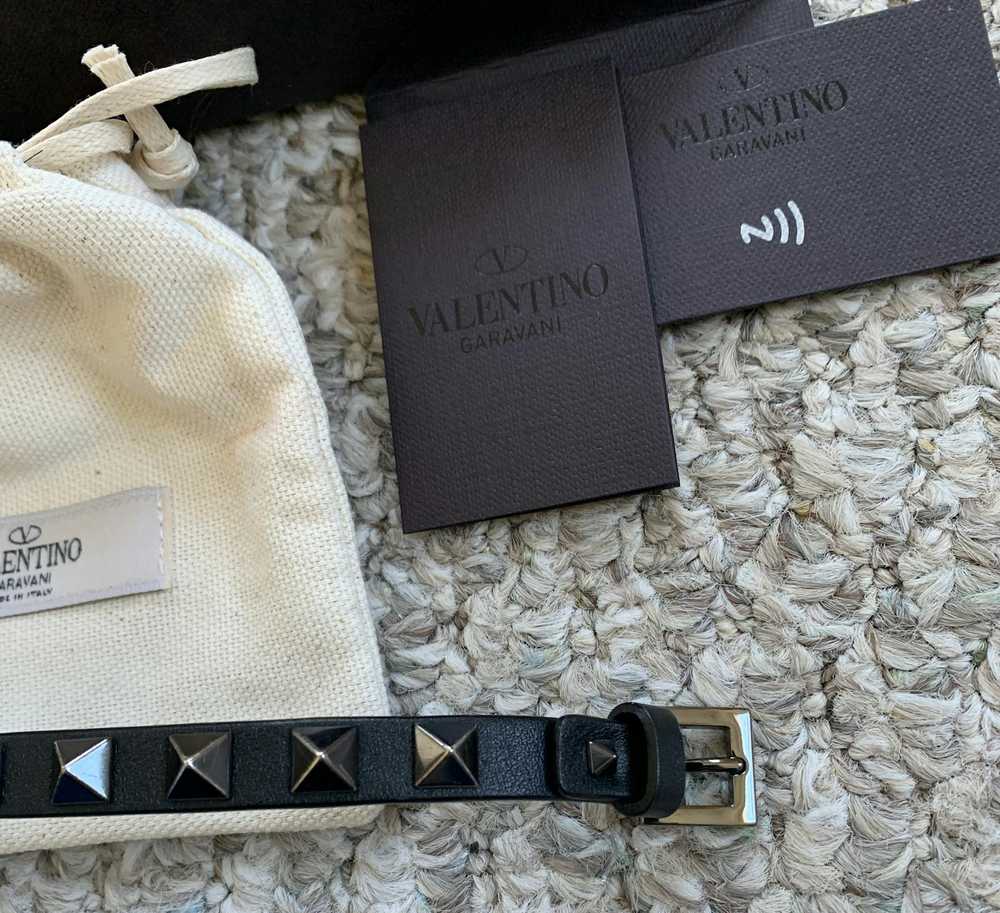 Valentino Valentino Studded Leather Bracelet + Ac… - image 2