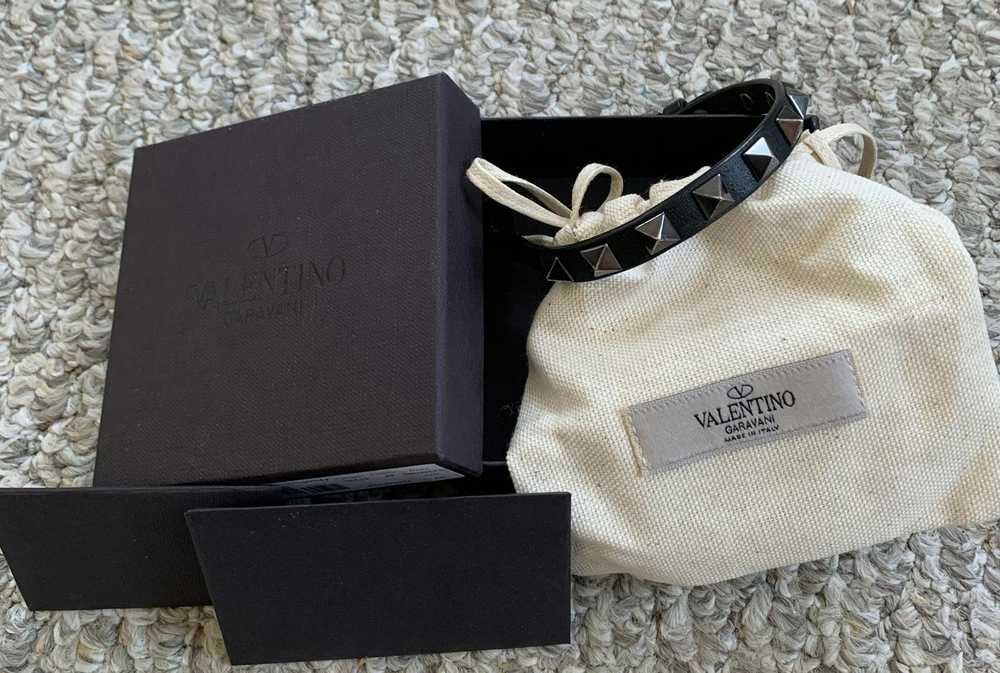 Valentino Valentino Studded Leather Bracelet + Ac… - image 6