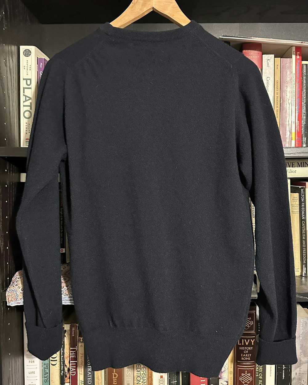 Drakes Navy lambswool sweater - image 2