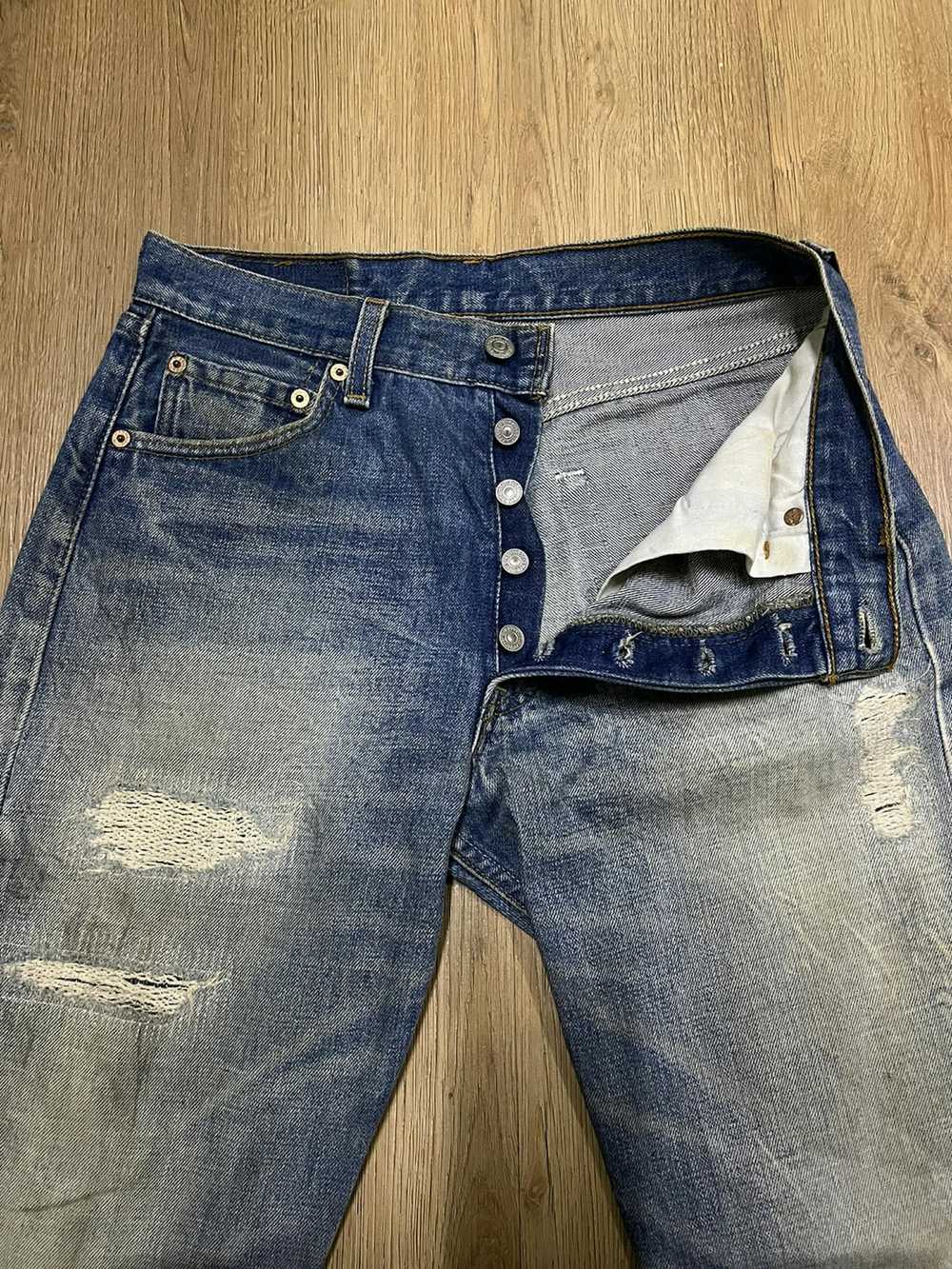 Levi's × Vintage Vintage Levi’s 501 distressed de… - image 3