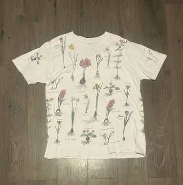 Vintage Vtg Flower AOP Shirt - image 1