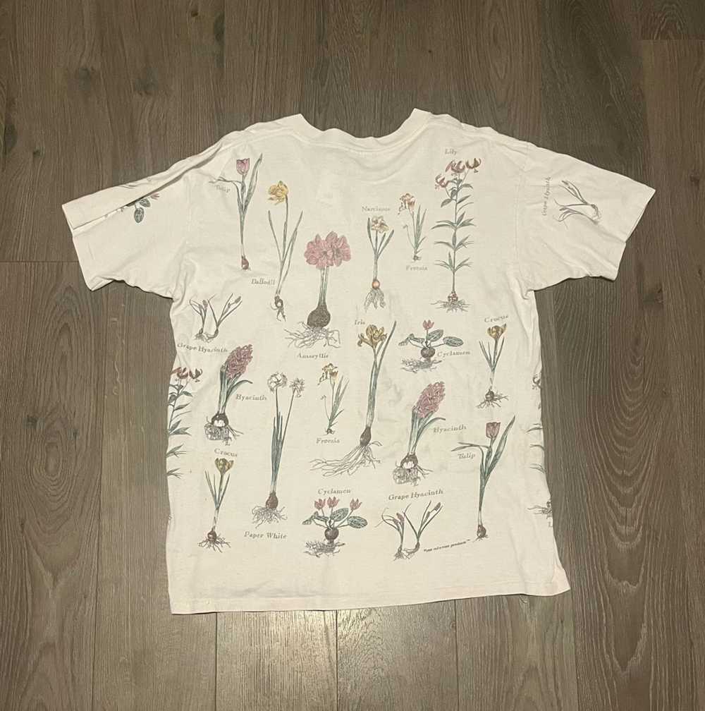 Vintage Vtg Flower AOP Shirt - image 2