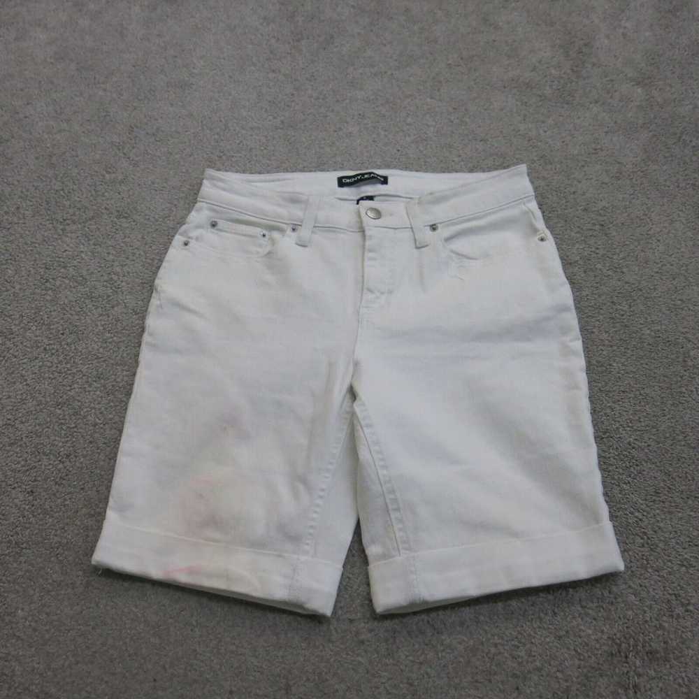 Dkny Jeans Shorts Womens White 8 Denim Stritch Be… - image 1