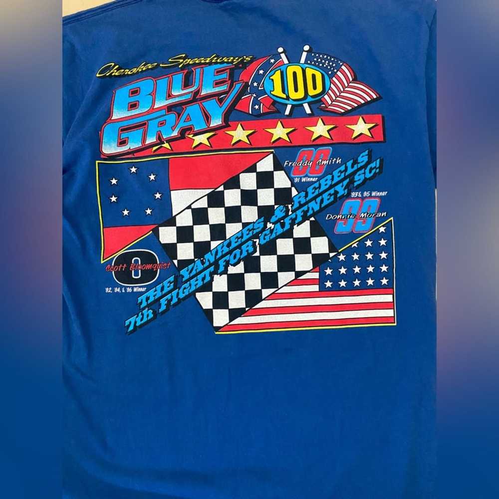 Cherokee Speedway Blue Gray T-shirt - image 4
