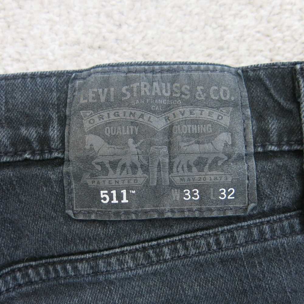 Levis 511 Womens Cut Off Jeans Shorts Denim Stret… - image 8