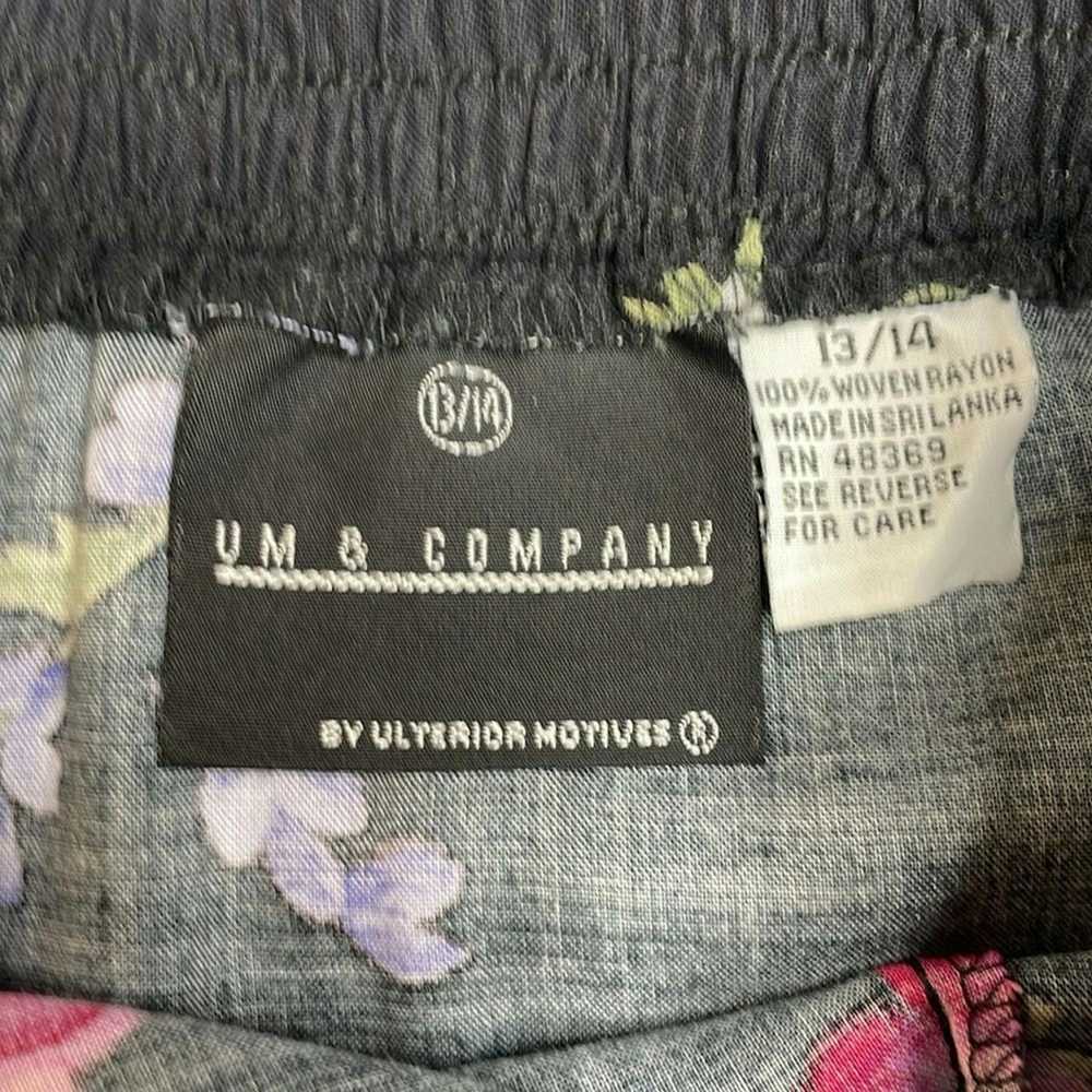 Vintage 90s Vintage U M & Company Button front Fl… - image 5