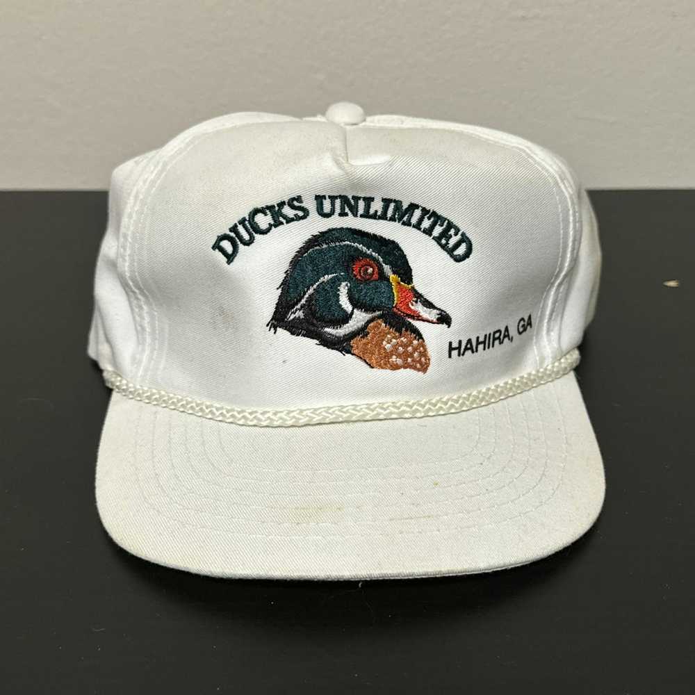 Vintage Vintage Ducks Unlimited Snapback Rope Hat… - image 1