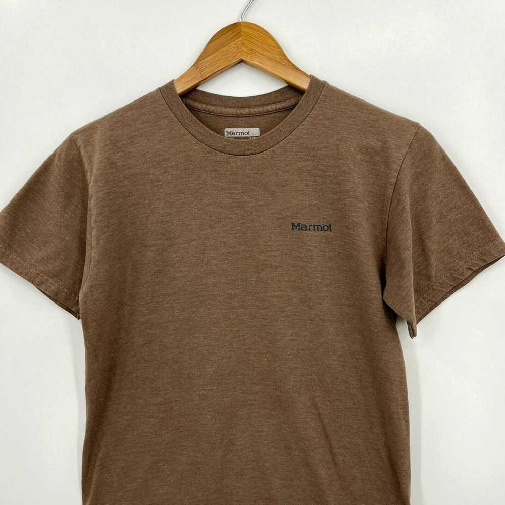 Marmot Marmot T-Shirt Adult S Brown Double Sided … - image 2
