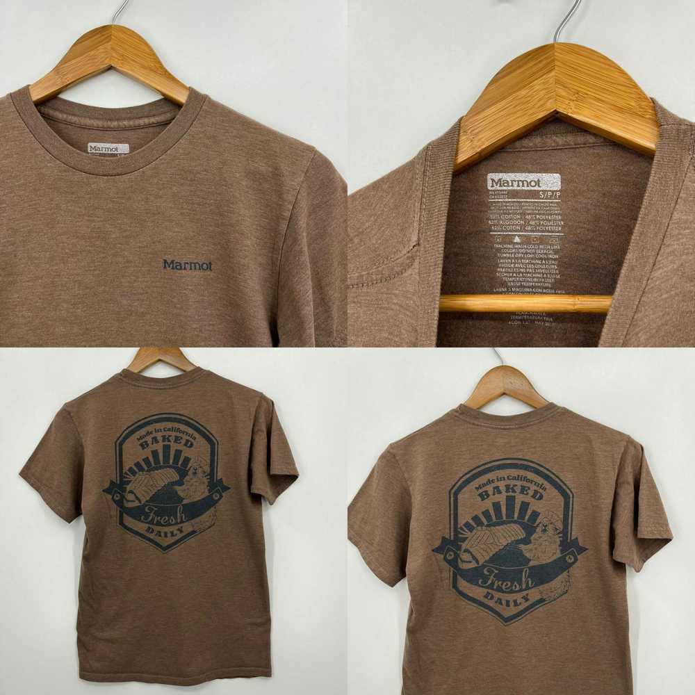 Marmot Marmot T-Shirt Adult S Brown Double Sided … - image 4