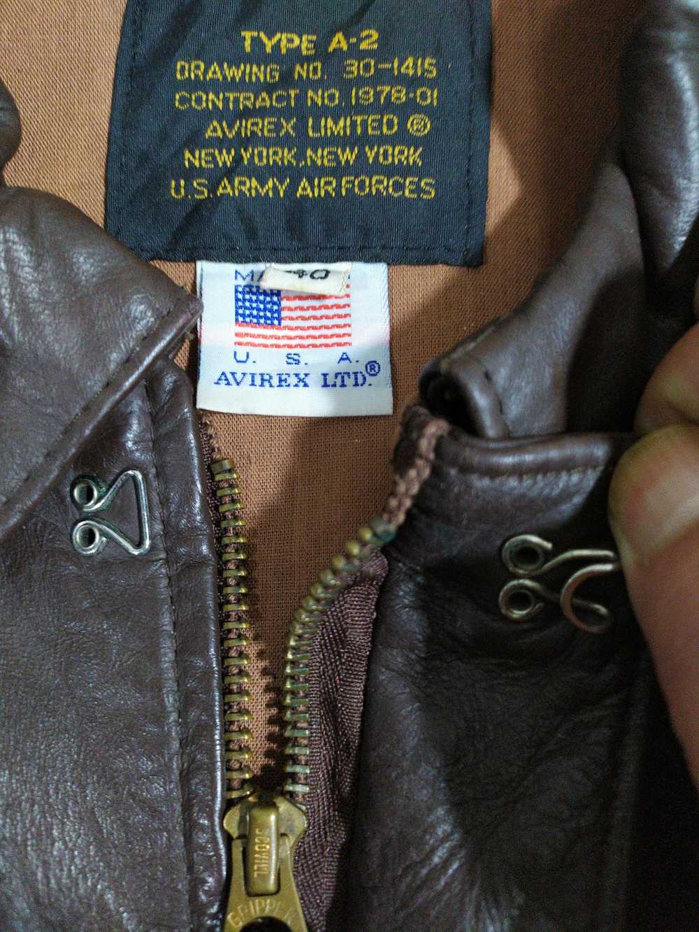 A2 Flyers Leather × Avirex × Leather Jacket AVIRE… - image 2
