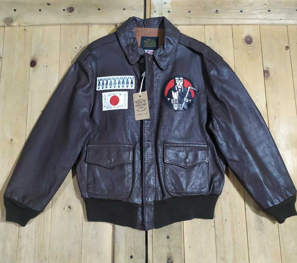 A2 Flyers Leather × Avirex × Leather Jacket AVIRE… - image 3