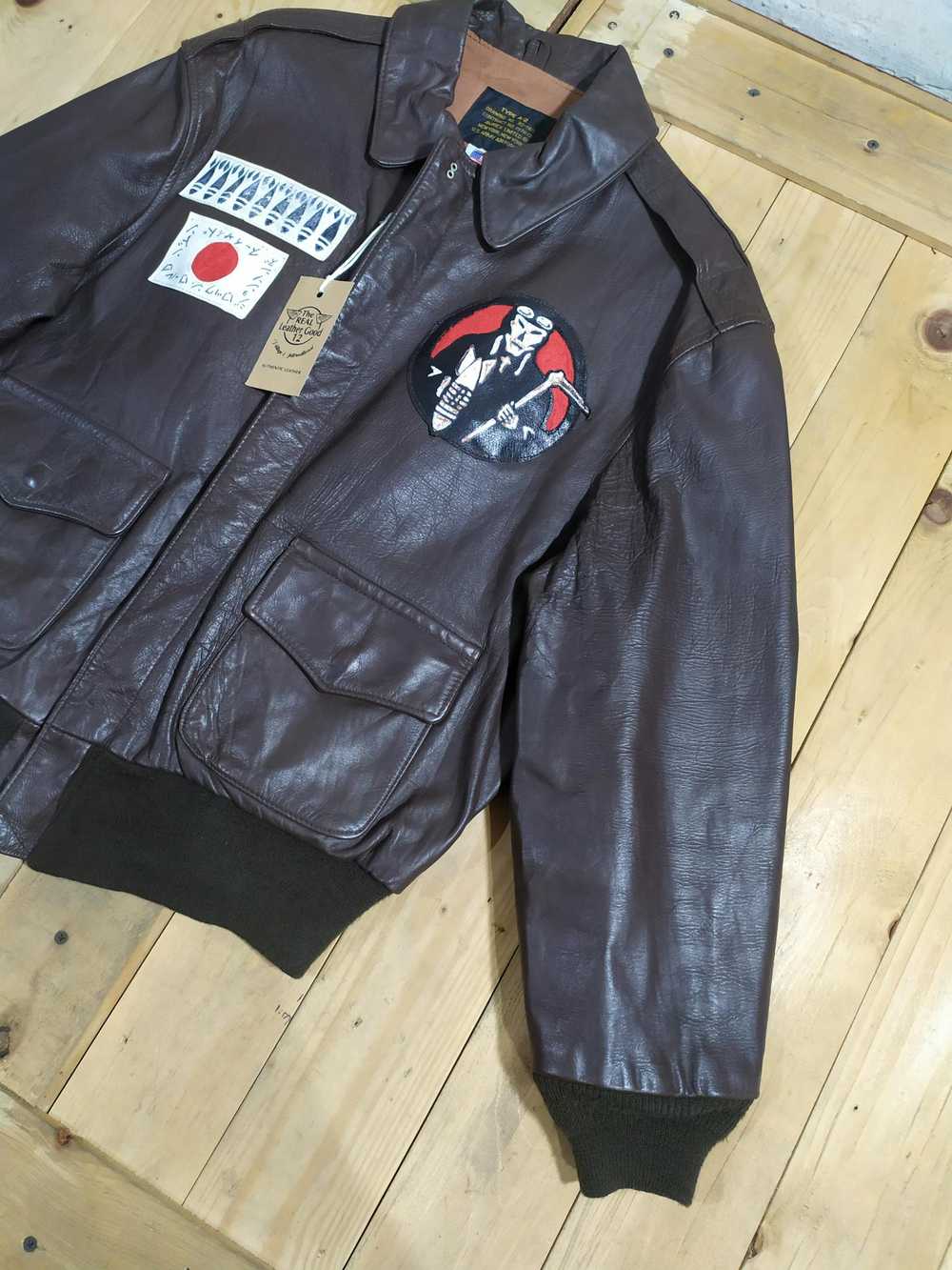A2 Flyers Leather × Avirex × Leather Jacket AVIRE… - image 5