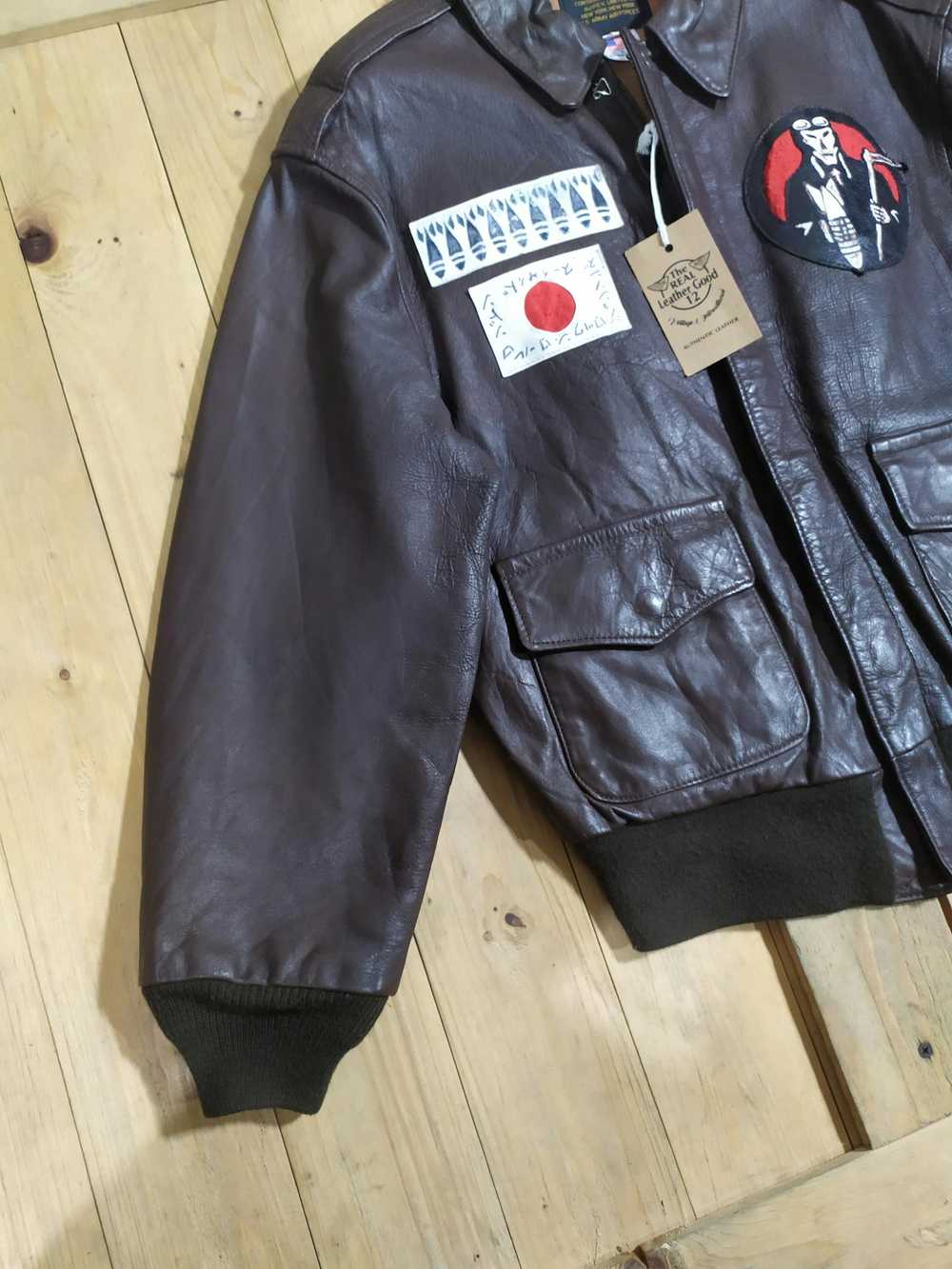A2 Flyers Leather × Avirex × Leather Jacket AVIRE… - image 6