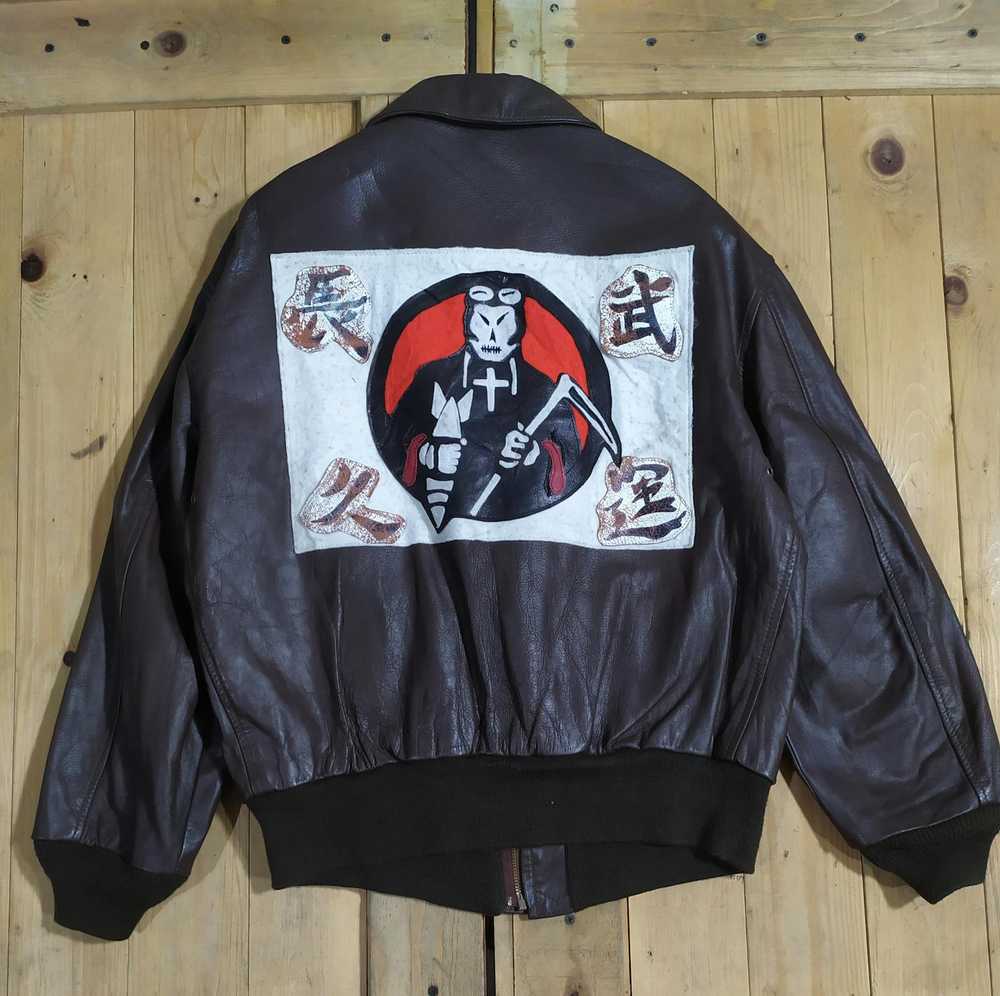 A2 Flyers Leather × Avirex × Leather Jacket AVIRE… - image 8
