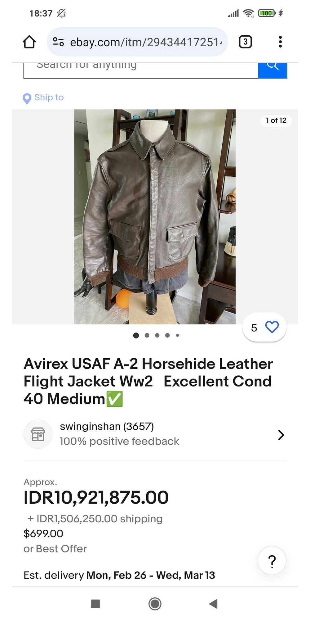 A2 Flyers Leather × Avirex × Leather Jacket AVIRE… - image 9