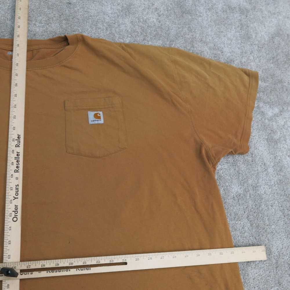 Carhartt Shirt Men 4XL Orange Crew Neck Tee Short… - image 3