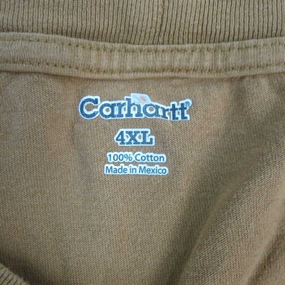 Carhartt Shirt Men 4XL Orange Crew Neck Tee Short… - image 5