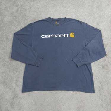 Carhartt Shirt Mens XL Blue Long Sleeve Tee Crew … - image 1