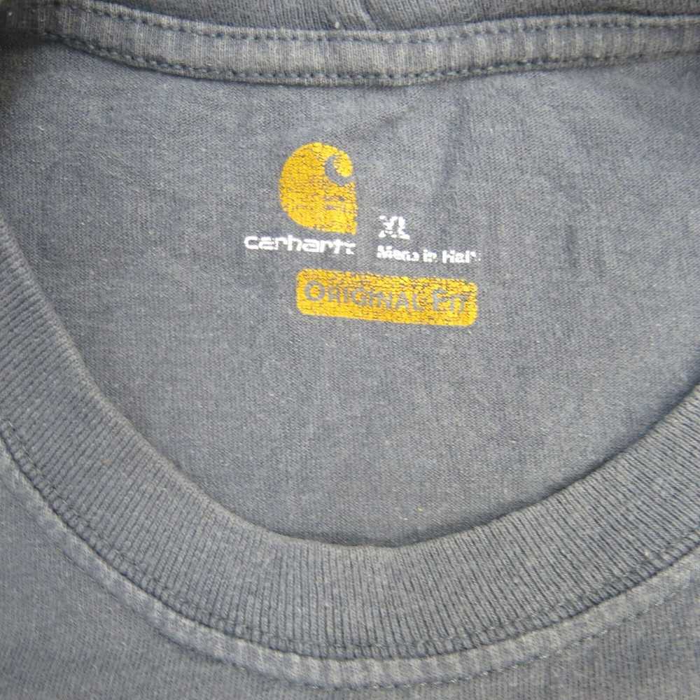 Carhartt Shirt Mens XL Blue Long Sleeve Tee Crew … - image 6