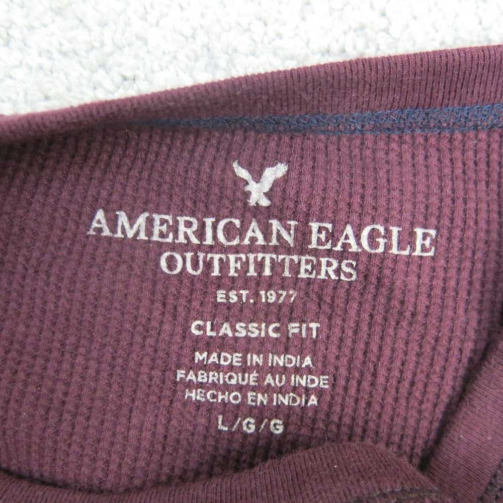 Vintage American Eagle Sweater Mens Large Red Cla… - image 5