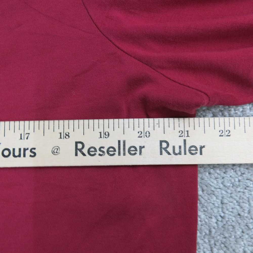 L L Bean Shirt Womens Large Red Long Sleeve Crew … - image 4