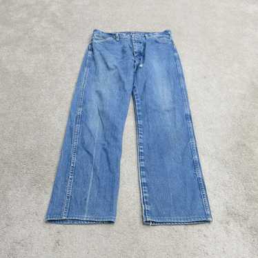 Wrangler Jeans Mens 35X34 Blue 100% Cotton Denim … - image 1