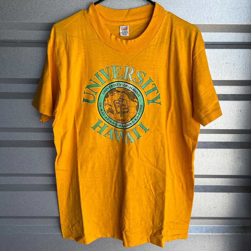 Vintage 1970s University of Hawaii T Shirt - image 1