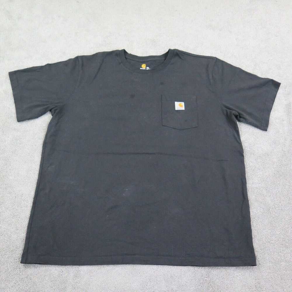 Carhartt Shirt Mens 2XL Black Crew Neck Relaxed F… - image 1