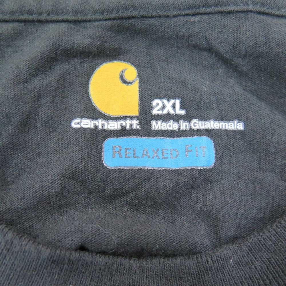 Carhartt Shirt Mens 2XL Black Crew Neck Relaxed F… - image 6