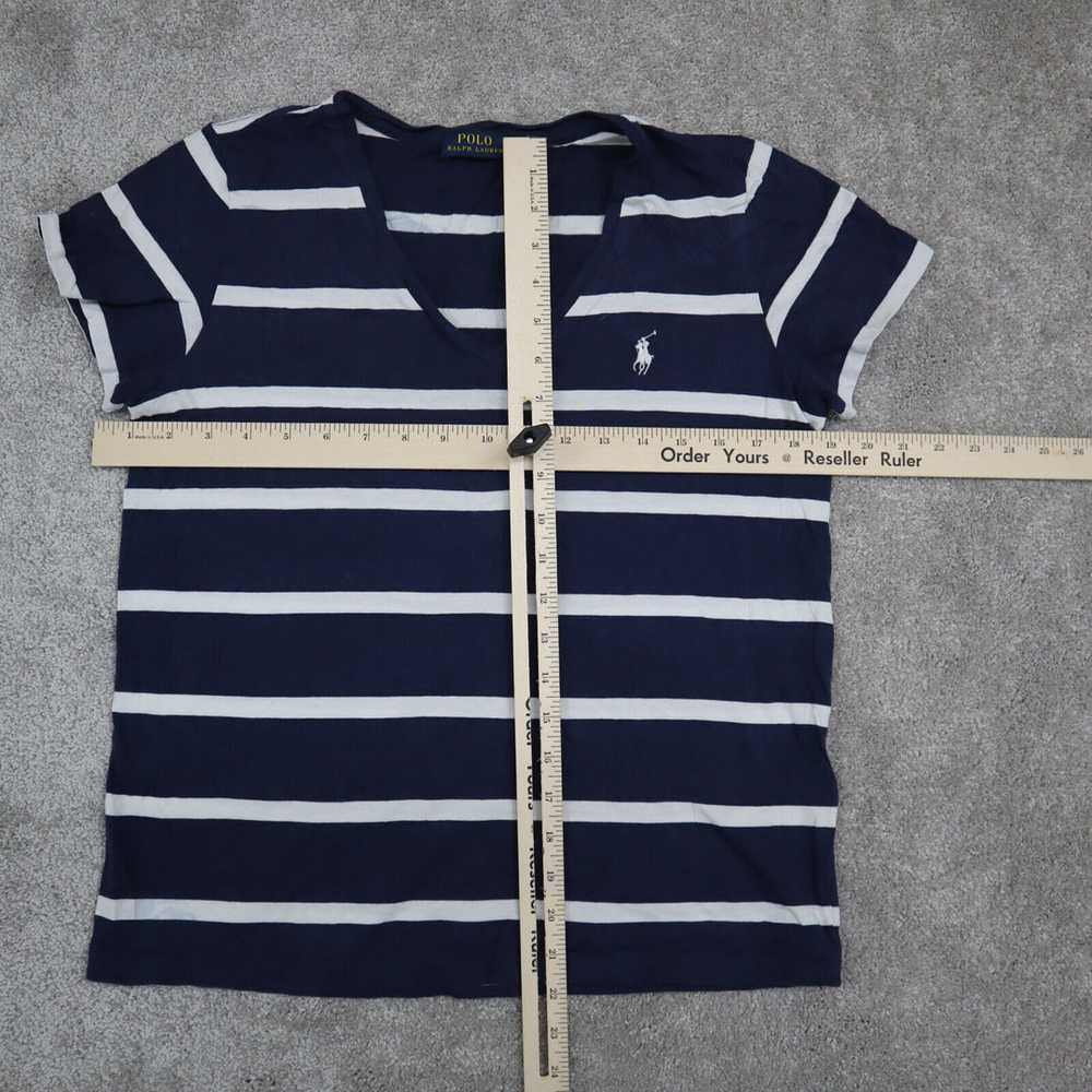 Polo Ralph Lauren Striped T-Shirt Boys Medium Nav… - image 3