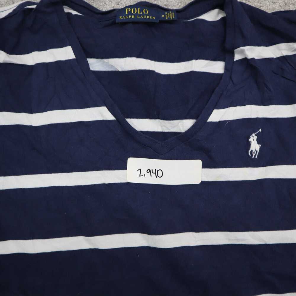 Polo Ralph Lauren Striped T-Shirt Boys Medium Nav… - image 9