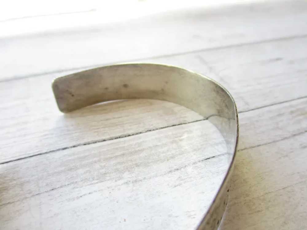 WWII Sterling Victory Sweetheart Cuff Bracelet - image 7