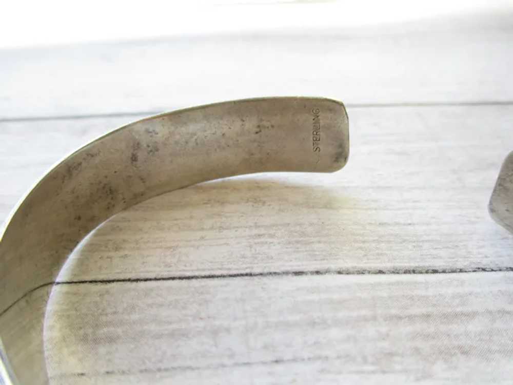 WWII Sterling Victory Sweetheart Cuff Bracelet - image 8