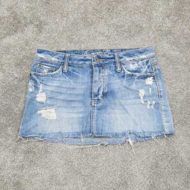 American Eagle Womens Denim Jeans Mini Skirts Dis… - image 1