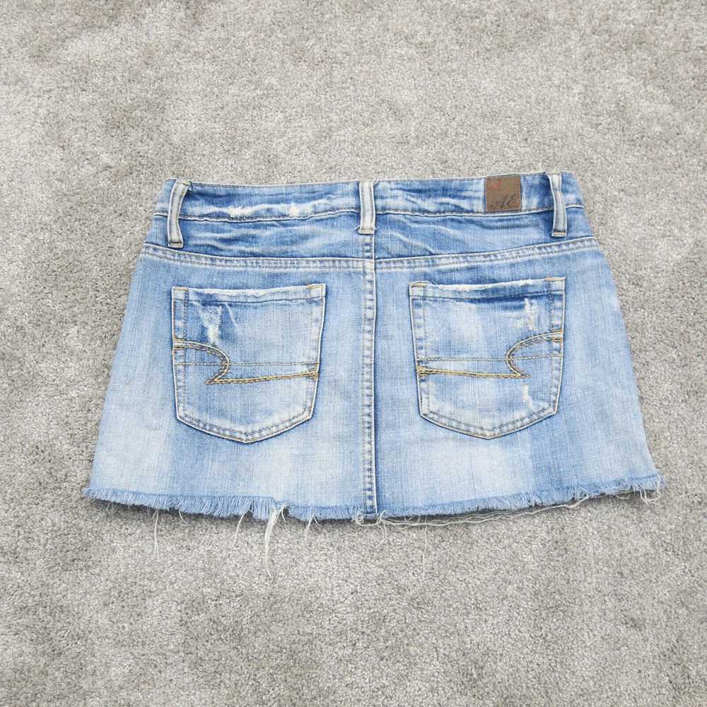 American Eagle Womens Denim Jeans Mini Skirts Dis… - image 2