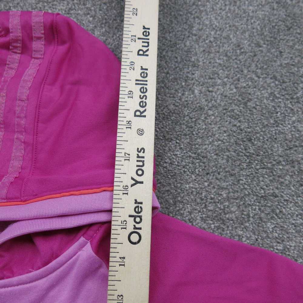 Adidas Jacket Girls Size 5 Pink Solid Long Sleeve… - image 2