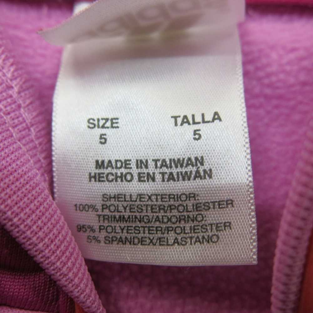 Adidas Jacket Girls Size 5 Pink Solid Long Sleeve… - image 5