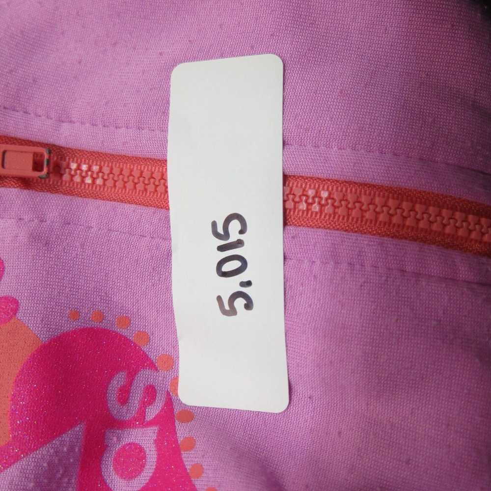Adidas Jacket Girls Size 5 Pink Solid Long Sleeve… - image 9