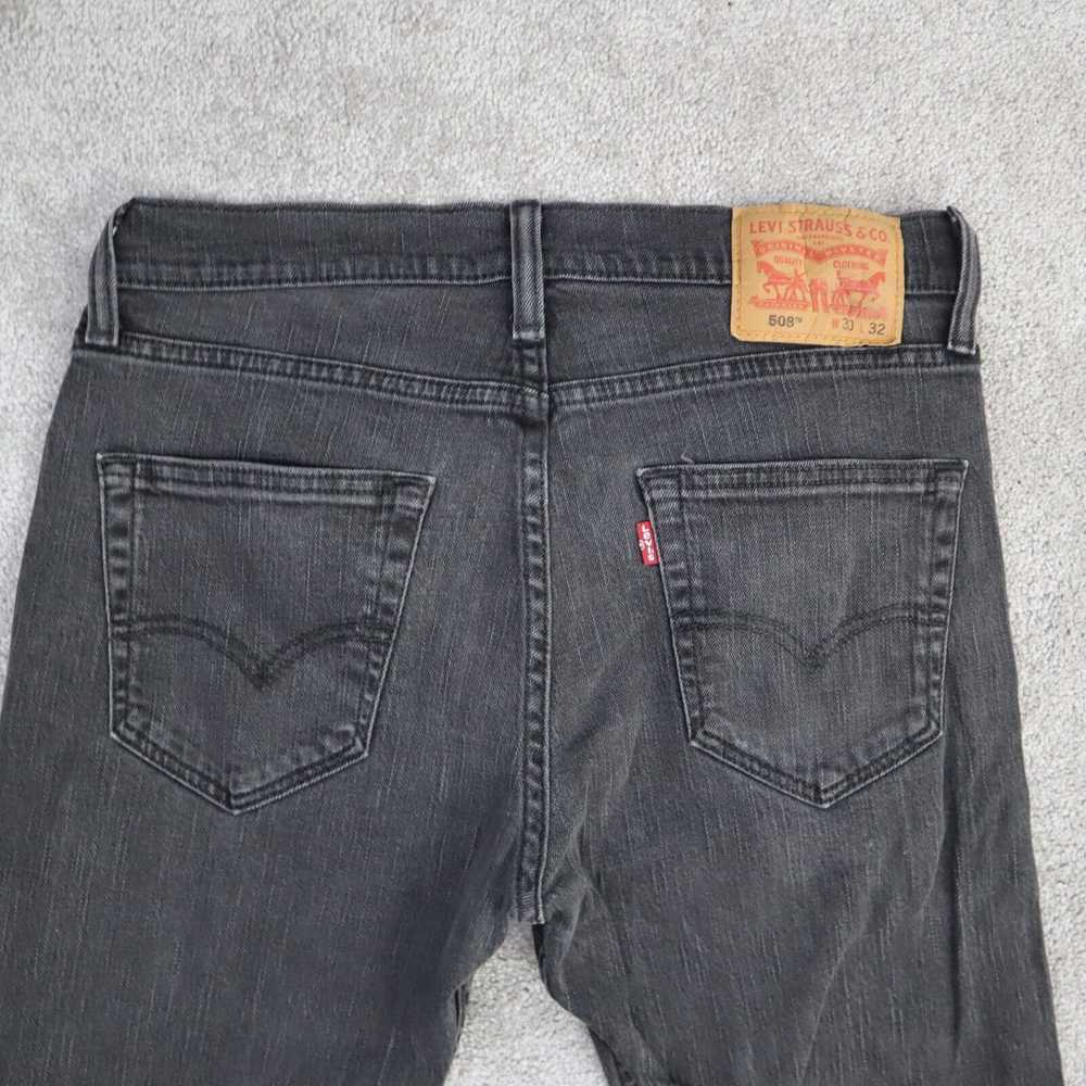 Levi s 508 Jeans Women s Size 30 Black Stretch Sl… - image 10