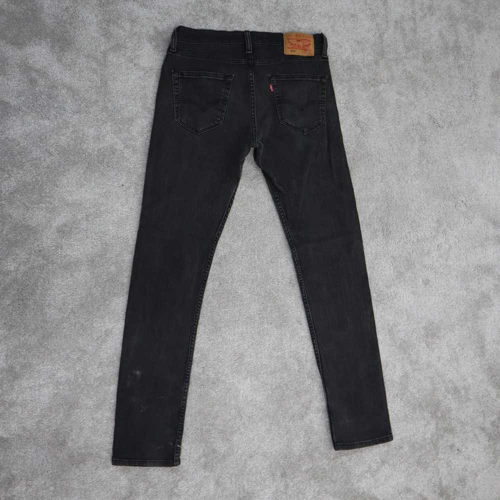 Levi s 508 Jeans Women s Size 30 Black Stretch Sl… - image 2