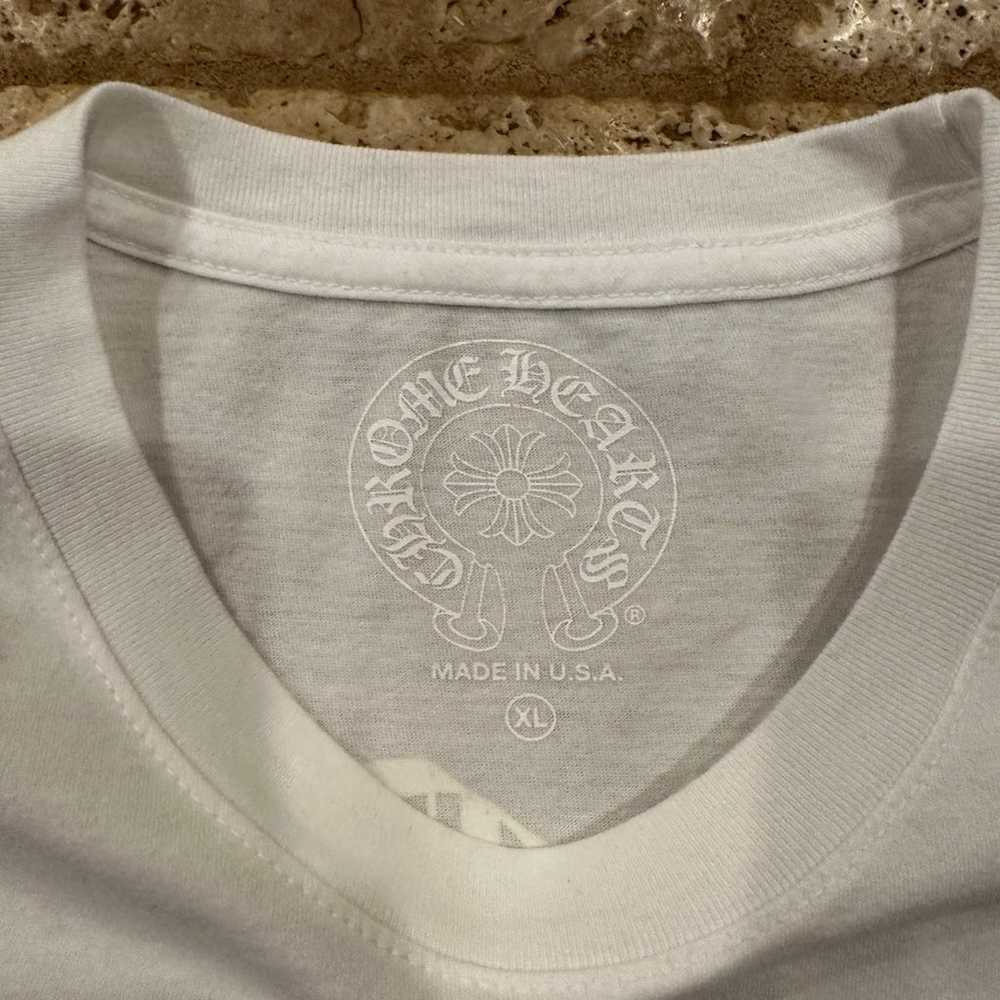 Chrome Hearts White / Yellow Script Hollywood T-S… - image 8