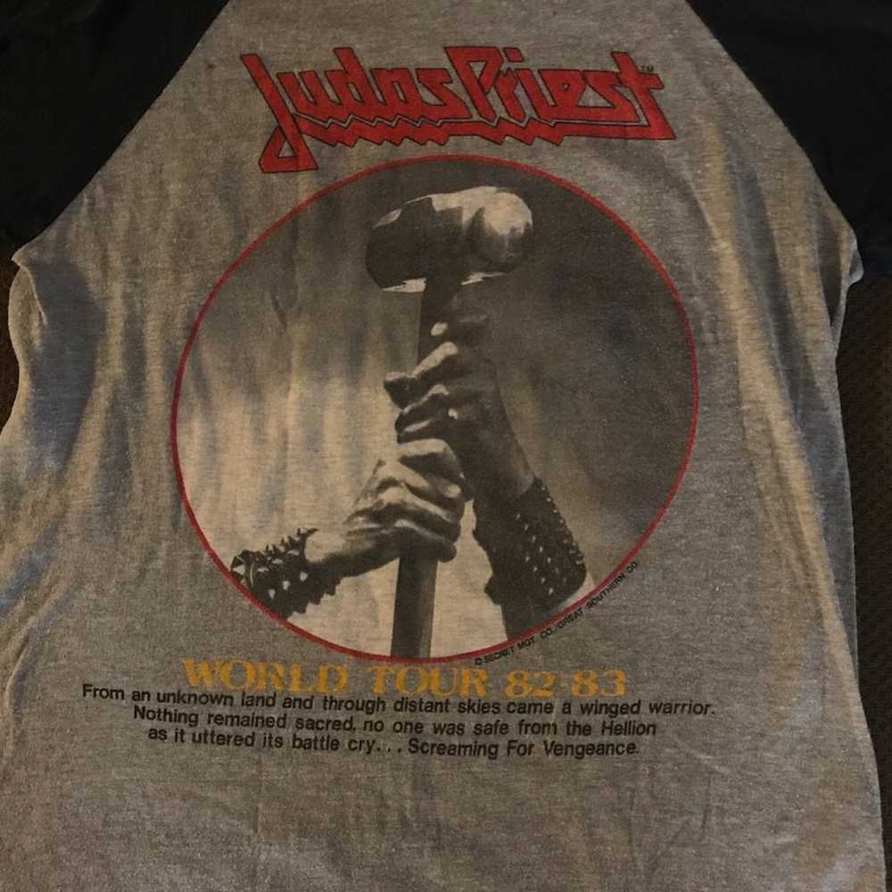 Vintage 82-83 Judas Priest Concert Shirt - image 2