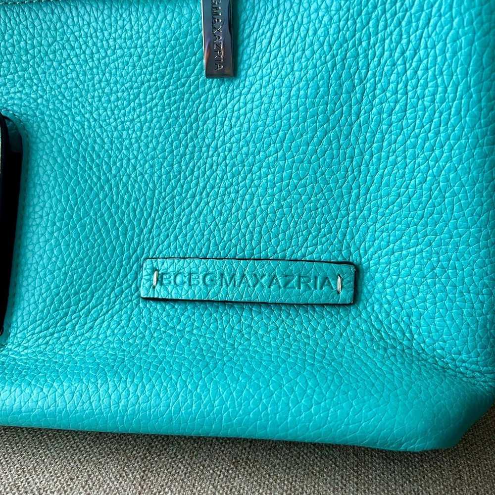 BCBG Maxazria Turquoise Leather Handbag Shoulder … - image 3