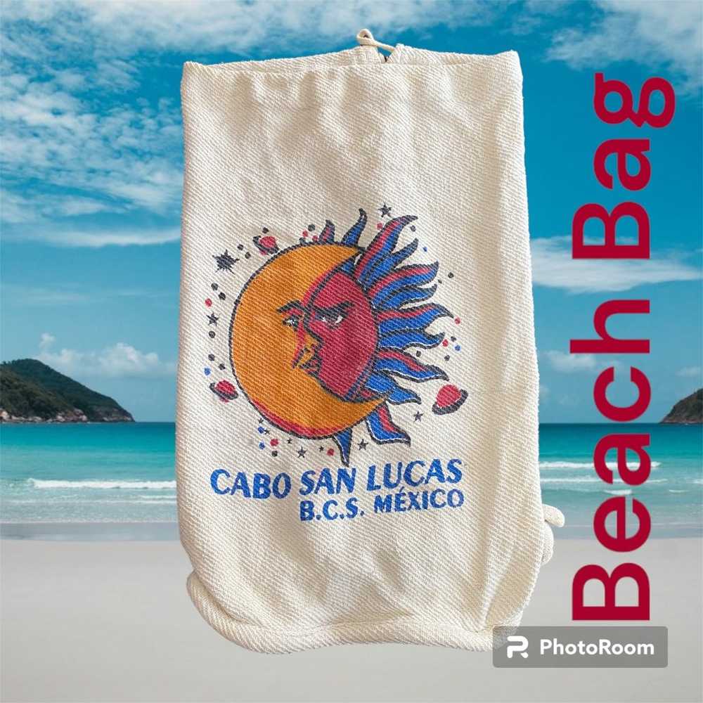 Vintage Cabo San Lucas, Mexico Beach Bag | woven … - image 1
