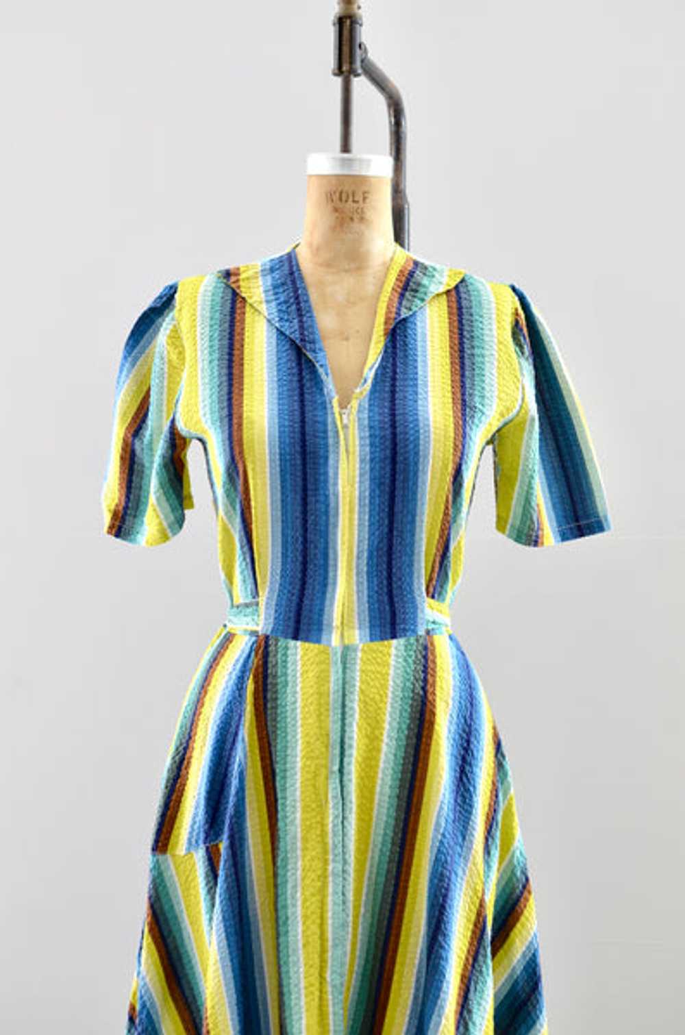 Vintage 30s Seersucker Dress - image 5
