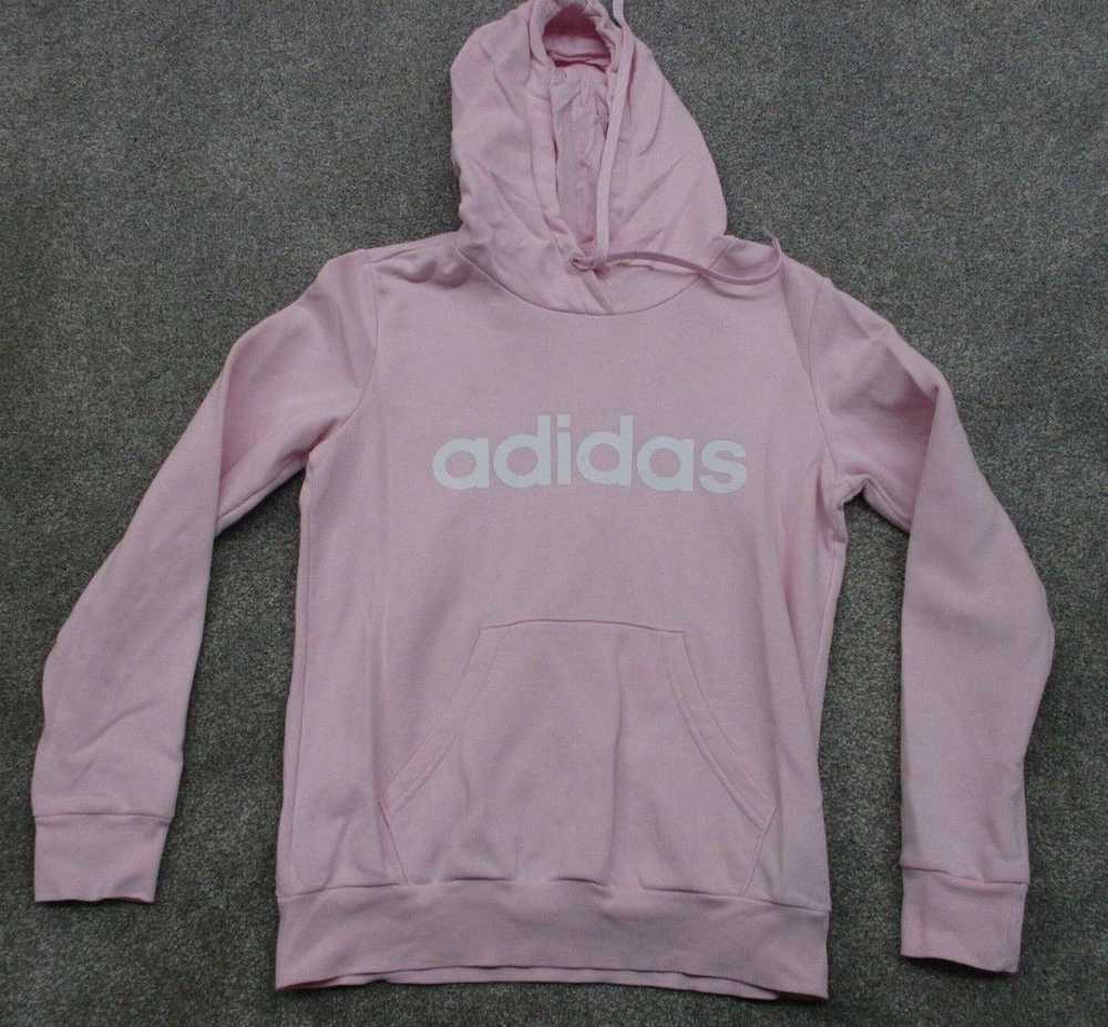 Adidas Activewear Hoodies Girls Small S Pink Long… - image 1