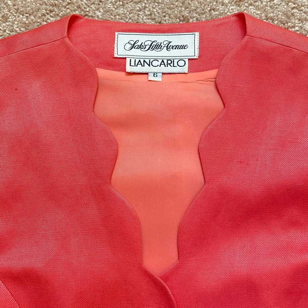 Vintage 80s Liancarlo Saks Fifth Avenue Waistcoat… - image 2