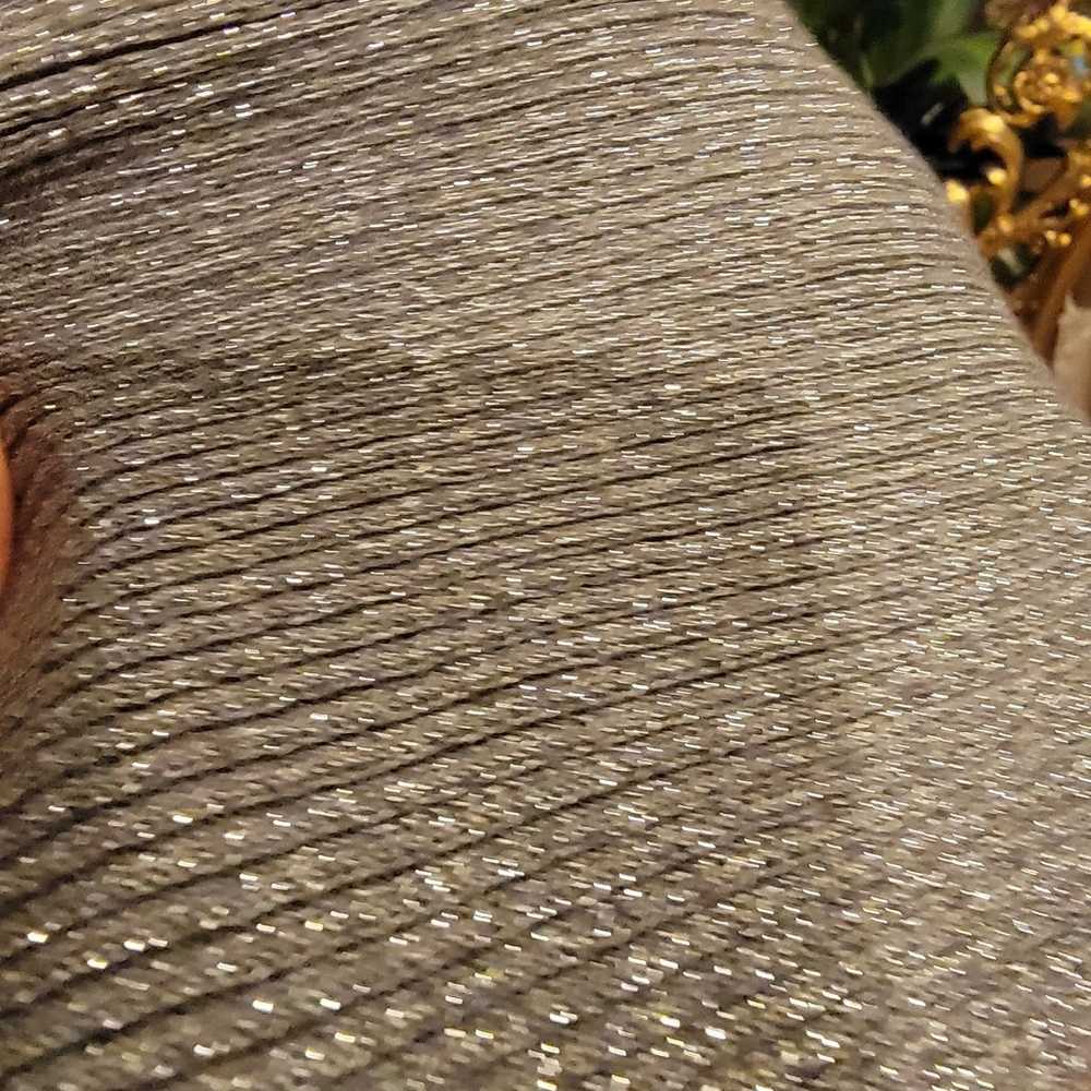 Glistening silver VINTAGE NyGard sleevless top tu… - image 2