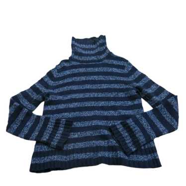 Express Womens Striped Knitted Sweater Long Sleev… - image 1